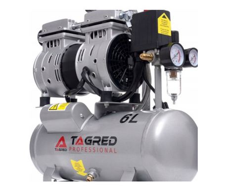 Компресор с 2 бутала без масло, 6L 550W, TA302, Tagred