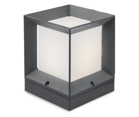 Cub pentru iluminat exterior, Qube L, 1xE27, 25x25x31cm, IP65, Negru