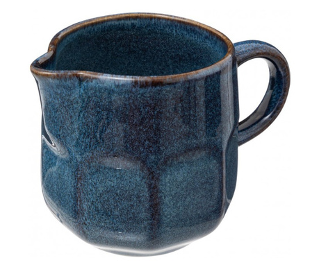 Cana lapte Roma Blue, ceramica glazurata, 220 ml, 7.7 x D 6.5 x H 11 cm