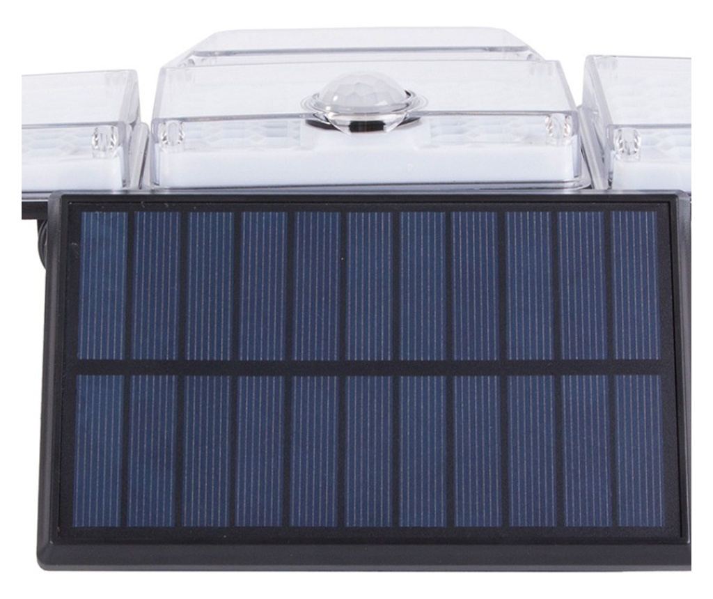 Lampă Solară cu Senzor de Mișcare și Crepuscul 181 LED + Telecomandă - Iluminat Stradal și de Grădină, Rezistent la Intemperii, - 4