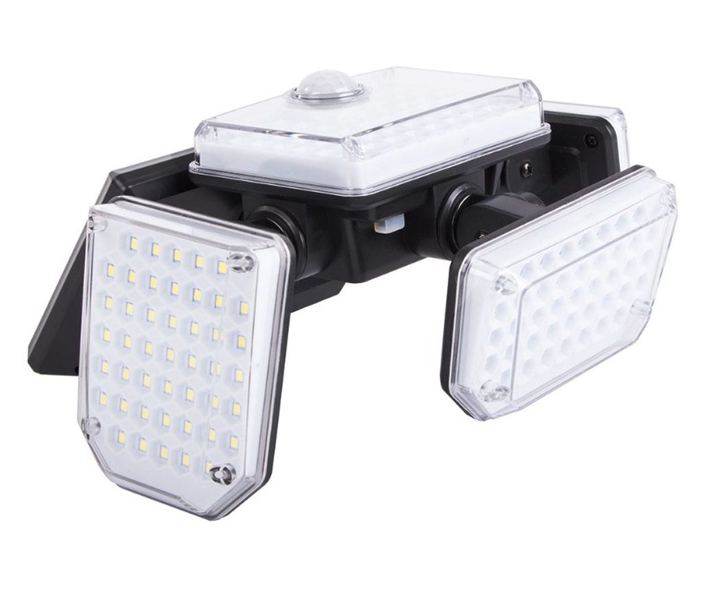 Lampă Solară cu Senzor de Mișcare și Crepuscul 181 LED + Telecomandă - Iluminat Stradal și de Grădină, Rezistent la Intemperii, - 6