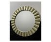 Oglinda decorativa Belle, rotunda, rama polirasina bronz, diametru 65cm