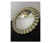 Oglinda decorativa Belle, rotunda, rama polirasina bronz, diametru 65cm