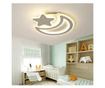 Lustra LED RFAN, Model C105-300, 3 Tipuri De Lumina, 100W, Alb
