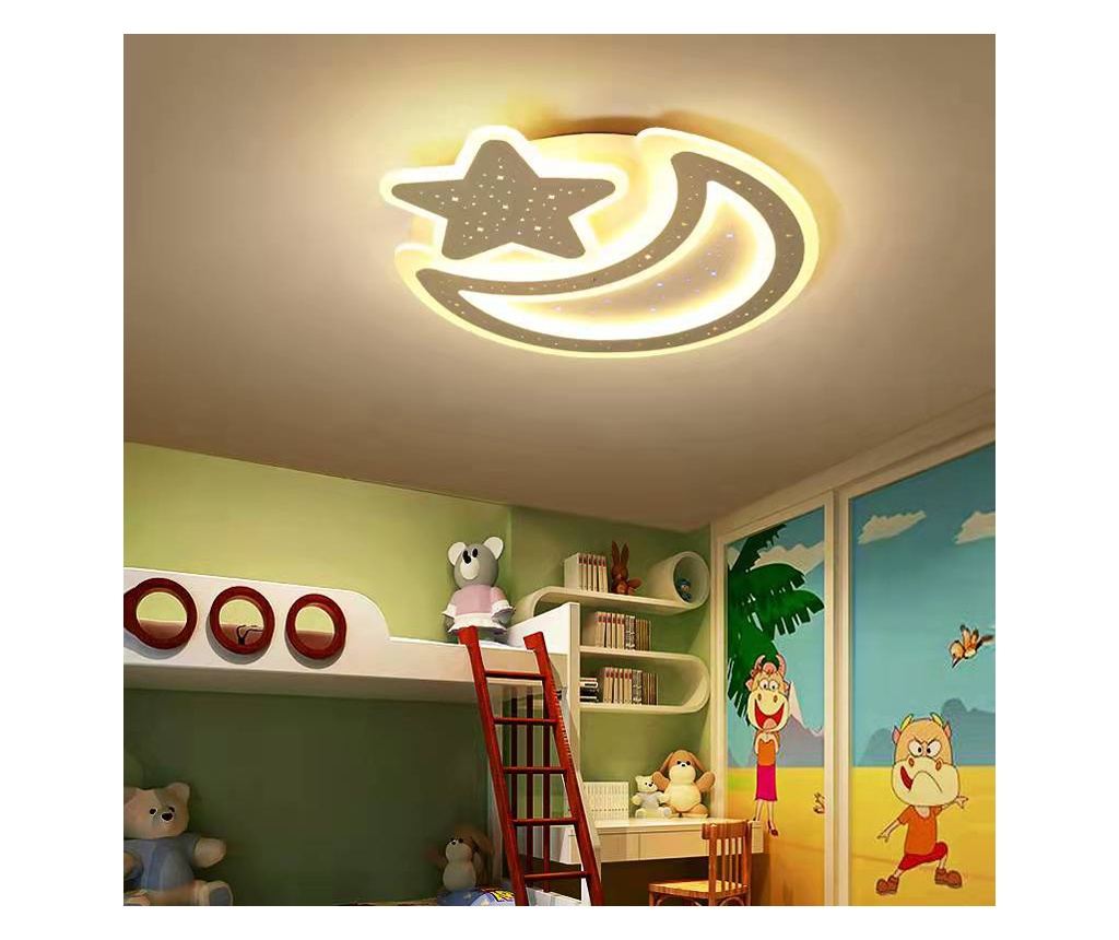 Lustra LED RFAN, Model C105-300, 3 Tipuri De Lumina, 100W, Alb - 3