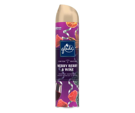 Odorizant de camera Glade Spray Merry Berry & Wine, Limited Edition, 300 ml