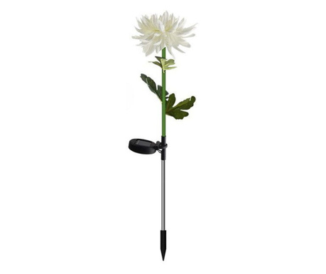 Lampa Solara LED tip Crizantema cu o floare pentru Gradina, Inaltime 80 cm,  eMazing