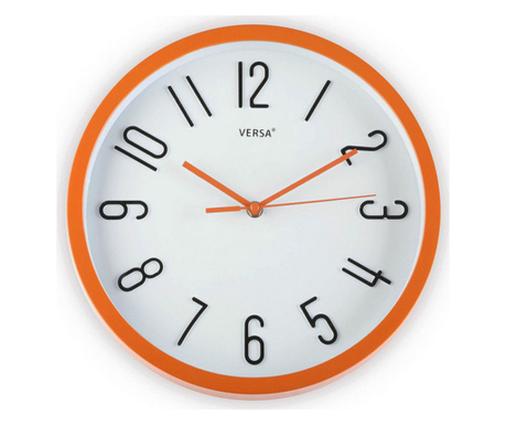 Стенен часовник Versa Многоцветен Оранжев Пластмаса Fusion 4,6 x 30 x 30 cm