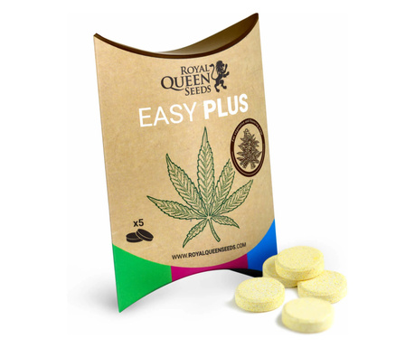 Таблетки за фазата на растеж, Микроелементи Easy Plus, марка Royal Queen Seeds, 5 броя