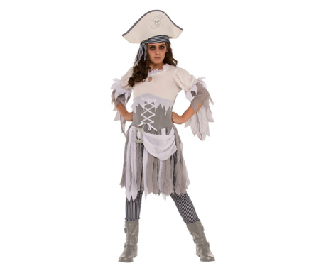 Halloween szellem kalóz jelmez lányoknak, KidMania® 122 - 128 cm 7-8 év