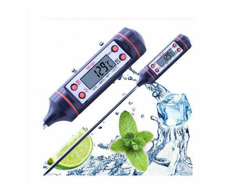 Termometru Digital Alimentar cu Sonda 4 Functii 24 cm