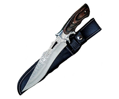 Ловен нож, Диво биче, IdeallStore®, 31 см, Калъф