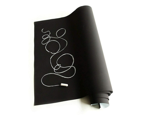 Tabla Scolara Neagra sub Forma de Autocolant pentru Scris cu Creta, 2 m x 45 cm