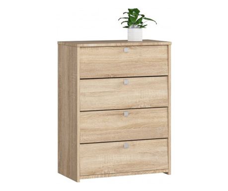 Pantofar 4 Sertare, 80x60,4x33,6cm, culoare Stejar Sonoma