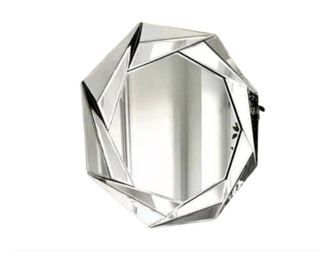 Oglinda decorativa Nerina, forma octogon, cadru din fatete, 65x65cm