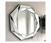 Oglinda decorativa Nerina, forma octogon, cadru din fatete, 65x65cm
