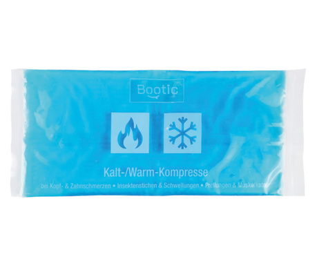 Compresa terapeutica XL Bootic®, cu gel termic, reutilizabila, cald/rece, pentru ameliorarea durerii, 12x29cm, 250 grame