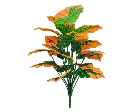 Planta artificiala, Syngonium fara ghiveci, Naimeed D5634, 70x60 cm, Portocaliu