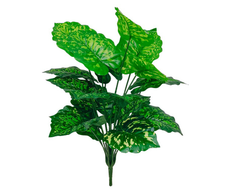 Planta artificiala, Syngonium fara ghiveci, Naimeed D5634, 70x60 cm, Verde/Alb
