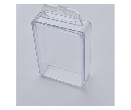 Cutie cu capac si gaura de prindere euroholder din plastic, 7,4 x 5,5 cm, pachet 300 Buc.