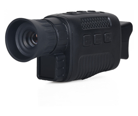 Monoclu digital night vision, zoom reglabil, inregistrare video, negru