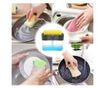 Dozator Detergent Vase MRG M938, Dispenser Sapun cu Suport Burete, Gri thumbnail 2