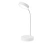 Lampa LED Flexibila de Birou MRG M1631, Reincarcabila, Touch , Alba