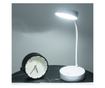 Lampa LED Flexibila de Birou MRG M1631, Reincarcabila, Touch , Alba