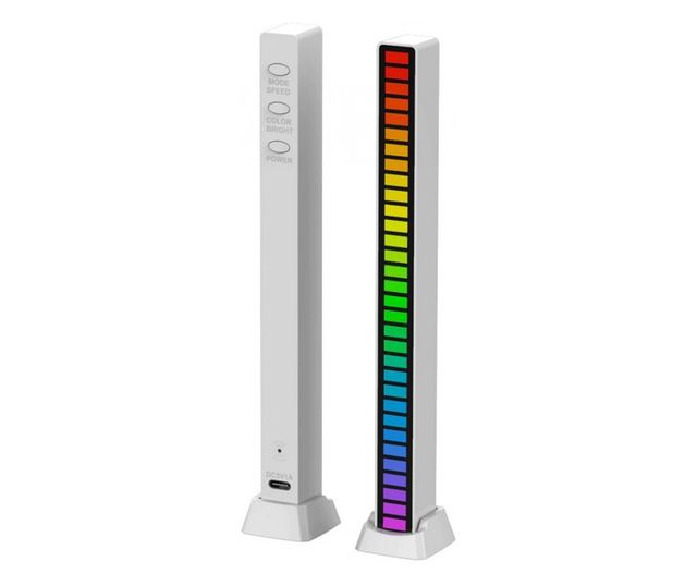Led Bar RGB MRG MD08 , VU Meter, 32 LED RGB Pentru Masina Casa - Vivre