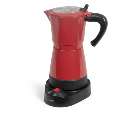 Cafetiera electrica pentru moka Livoo DOD117RC, Capacitate 300 ml