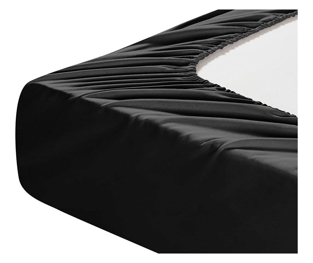 Комплект двойно спално бельо с еластичен чаршаф и правоъгълна калъфка, Obscure, Ранфорс памук, Sofi 1 x Еластичен чаршаф - 4