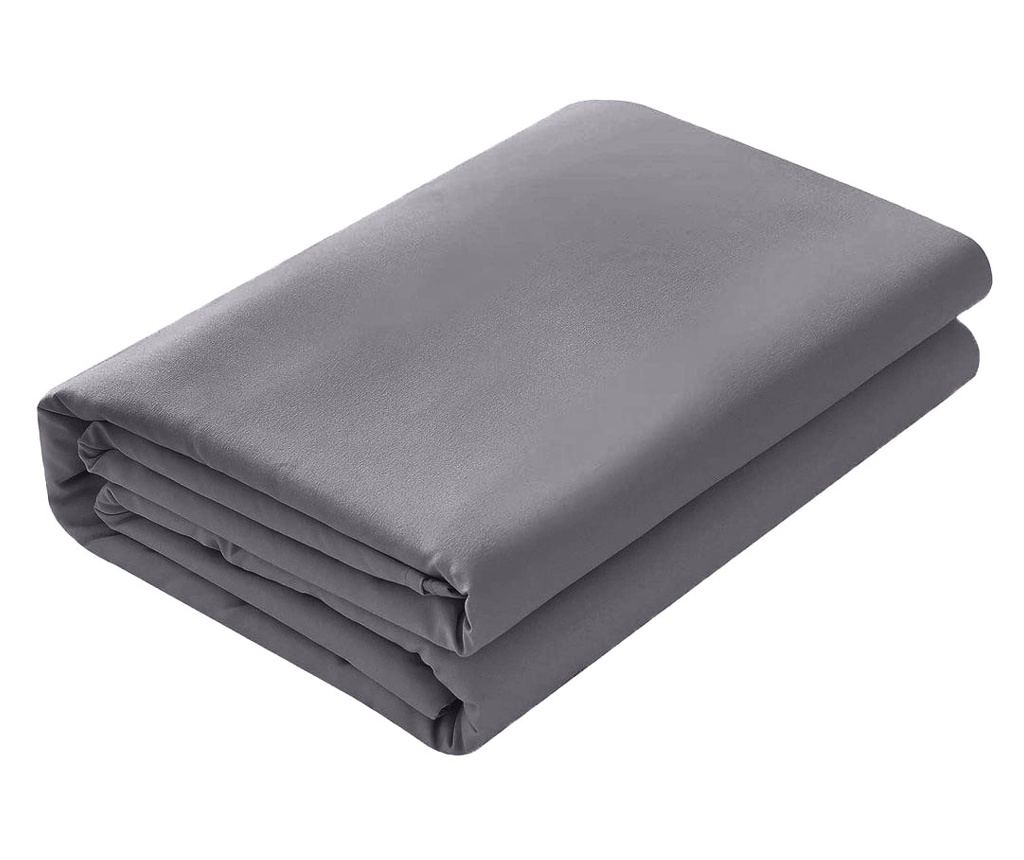 Чаршаф с ластик от 100% ранфорс памук, плътност 120 г/м², сив Sofi 90x200x20 см - 4