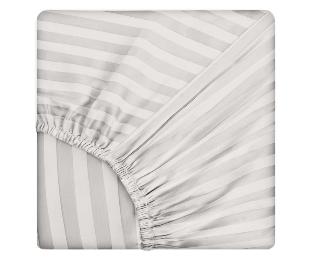 Еластичен чаршаф от дамаска, 130 g/кв.м, кремав, 180/200 см Sofi 180/200/20 см - 6