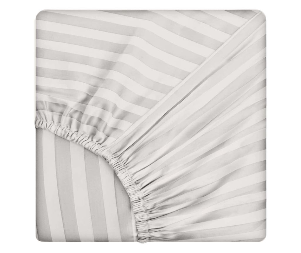 Комплект спално бельо за единично легло с долен чаршаф и правоъгълна калъфка, елегантност, дамаска Софи 1 x еластичен чаршаф - 4