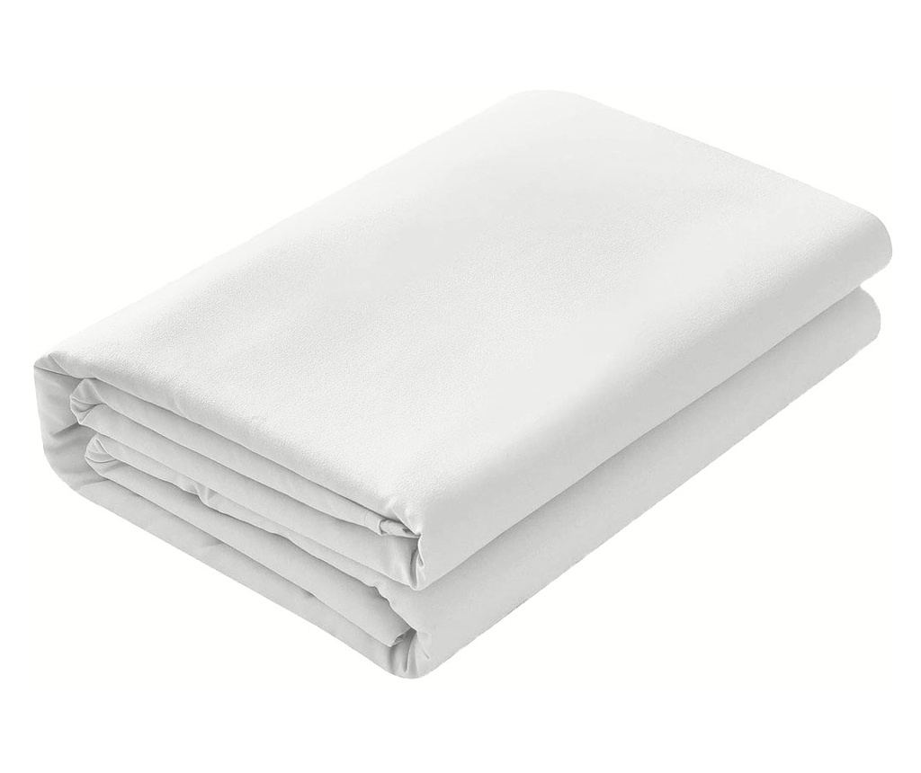 Чаршаф с ластик от 100% Ранфорс памук, 120 g/m², Бял, 90/200cm Sofi 90x200x20cm - 4