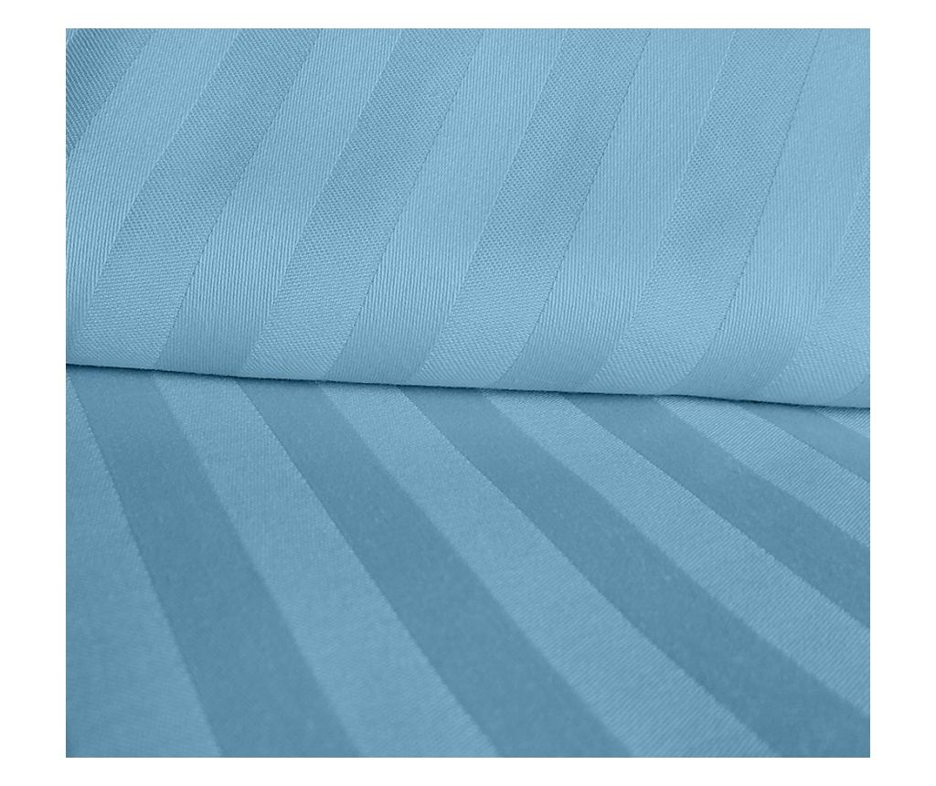 Чаршаф дамаска плътност 130гр/м2 небесно син 140/220см Sofi 140x220 см - 2