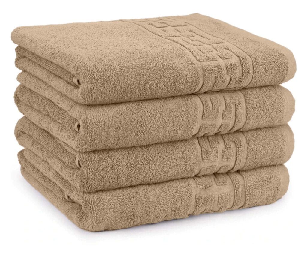 Prosop de fata 550 g/mp din bumbac 100%, dublu fir, Soft, Bej, 50/90 cm Sofi 50x90 cm - 6