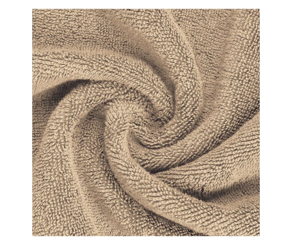 Prosop de fata 550 g/mp din bumbac 100%, dublu fir, Soft, Bej, 50/90 cm Sofi 50x90 cm - 8