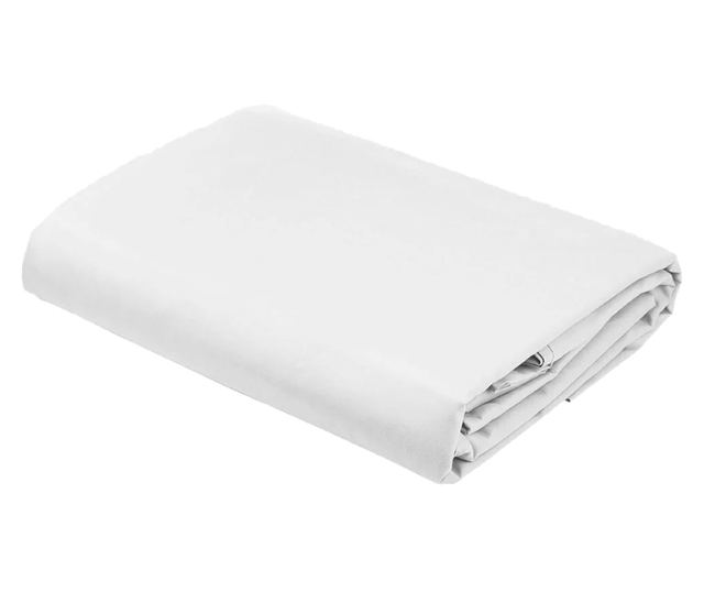Sofi 100% mercerizált pamut lepedő, sűrűsége 120 g/m2, fehér, 240/260 cm 240x260 cm
