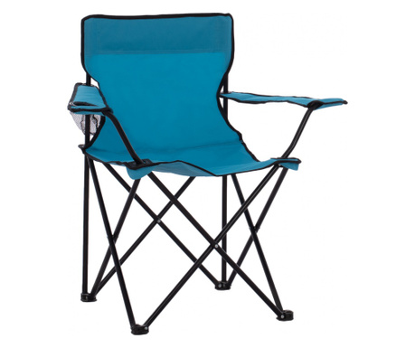 Сгъваем стол HM5096 цвят син-черен
