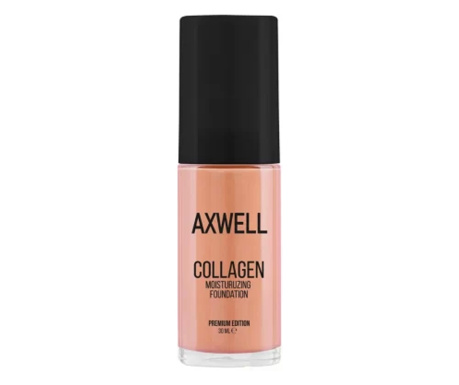 SkinPerfection Axwell by Verilaria Premium Edition hidratáló alapozó, kollagén, No .3 - Sötét, 30ml