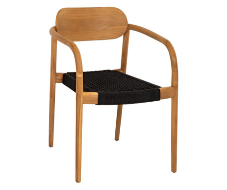 Кресло Осло HM9636.02 цвят натурал-черен