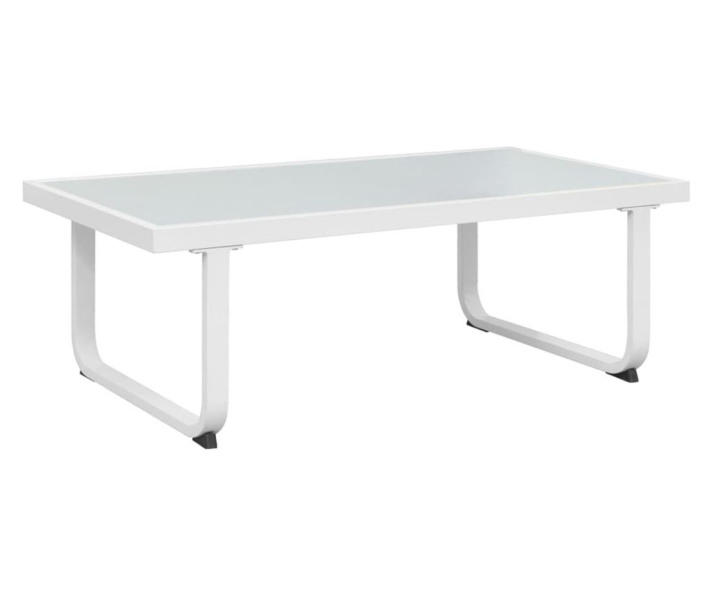 Vrtni namještaj s jastucima, 4 dijela, crna, aluminij - 4