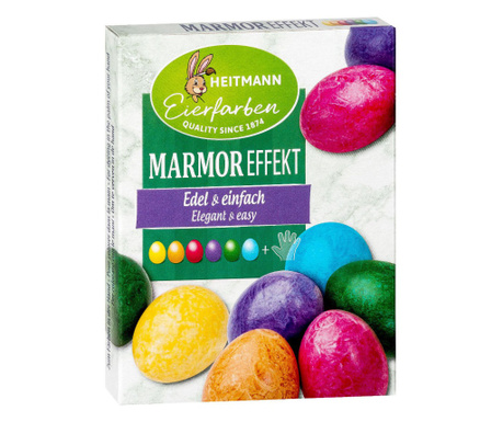 Heitmann боя за яйца Мраморен ефект, 6 цвята