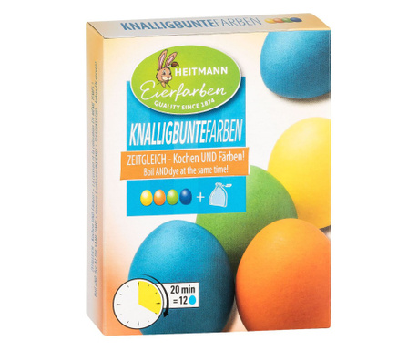 Heitmann боя за яйца Ярки цветове, 4 цвята