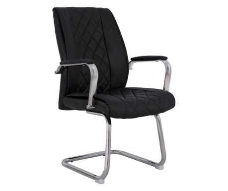 Посетителски стол - черен цвят HM1105.01