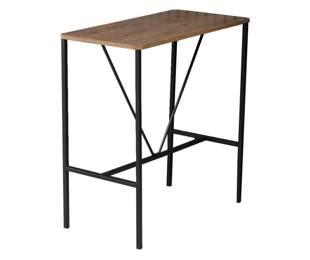 Set masa de bar si taburete (5 piese), Nordic - Fume - 3