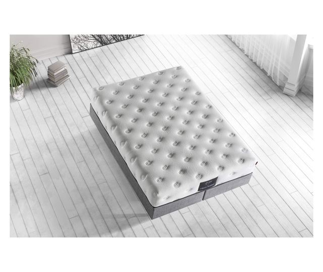 Madrac, Bijela boja, Visco Fusion 160x200 cm Double Size Memory Foam and Pocket Spring Luxury Soft Mattress