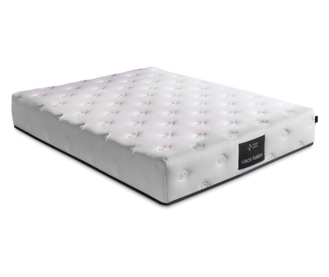 Madrac, Bijela boja, Visco Fusion 160x200 cm Double Size Memory Foam and Pocket Spring Luxury Soft Mattress