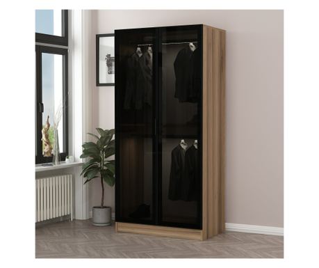 Garderobni ormar, Kale Glass Dark Grey1 - 210 